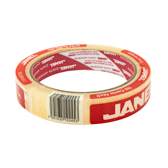 Cinta Adhesiva Janel Transparente de 18mm x 65m - 1 pieza